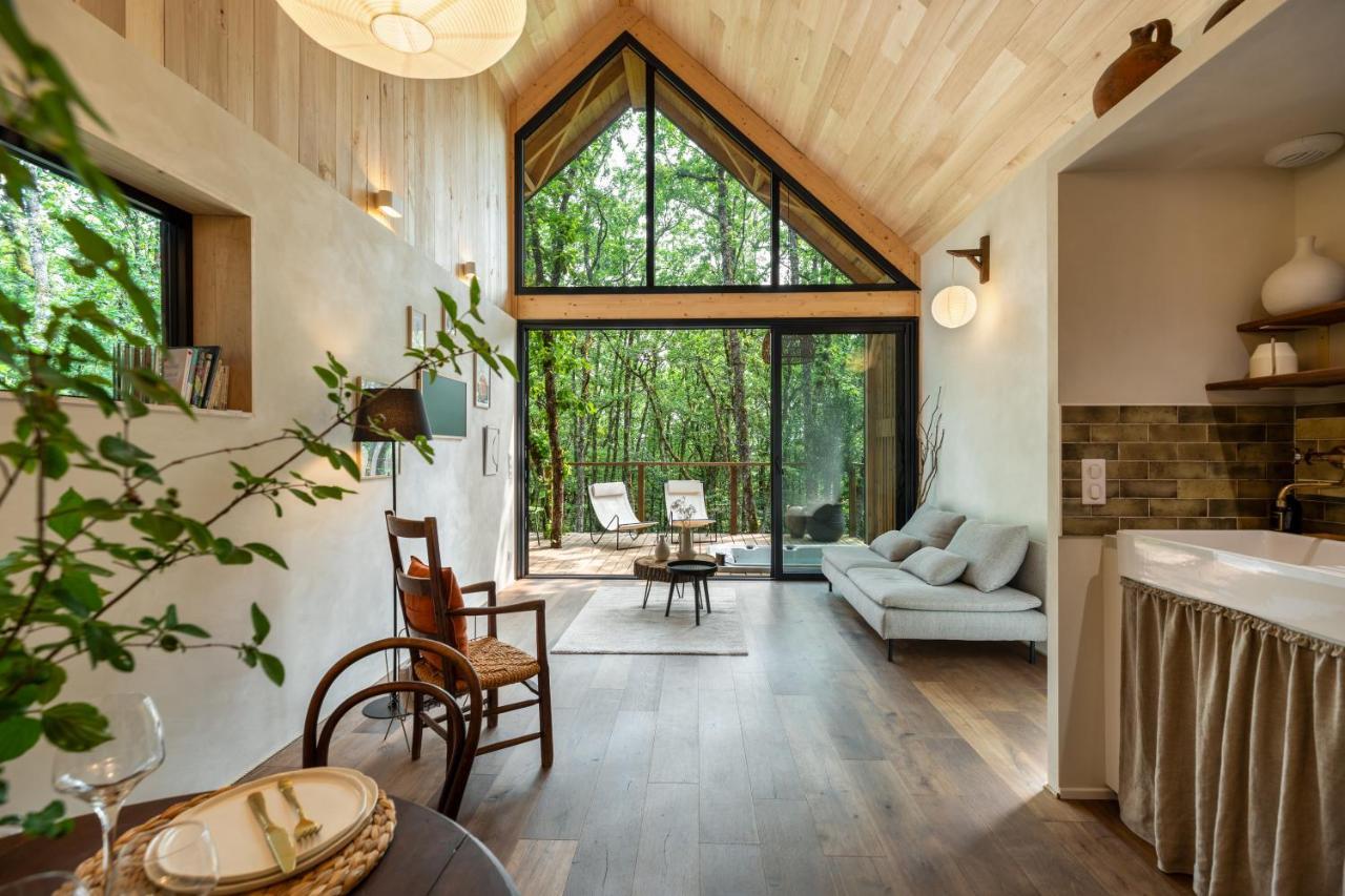 Wabi Sabi Lodge - Spa&Sauna Privatif - Foret Turenne Extérieur photo